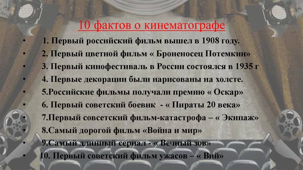 Интересные факты о кино и празднике