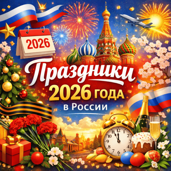 Праздники 2026 года в России — полный календарь праздников по месяцам
