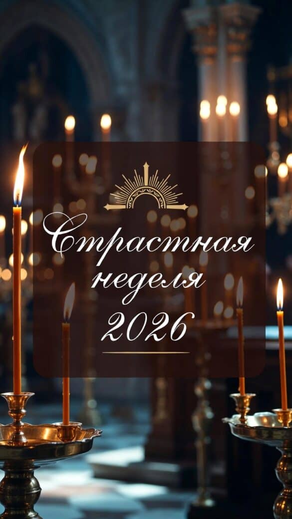 Страстная неделя 2026: какого числа, по дням — что можно и нельзя, традиции и как провести эти дни с душой